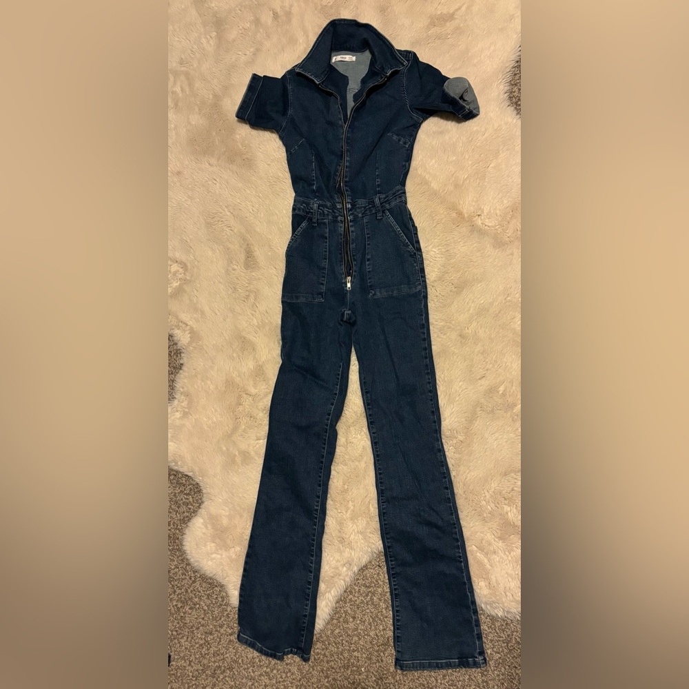Mango Indigo Denim jumpsuit